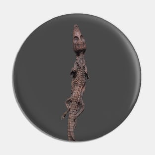 Crocodile mummy Pin