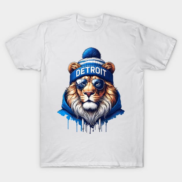 Detroit Lions Vintage Beanie and Sunglasses