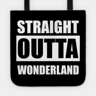 Straight outta wonderland - red pill blue pill Tote