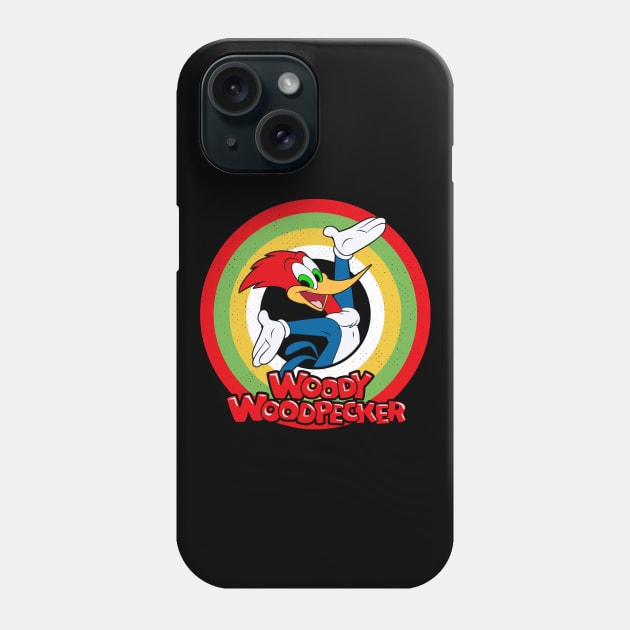 Woody Woodpecker Circle Style Phone Case by Gunung Sambojorka