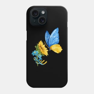 Make Peace Butterfly Sunflower Gift Phone Case