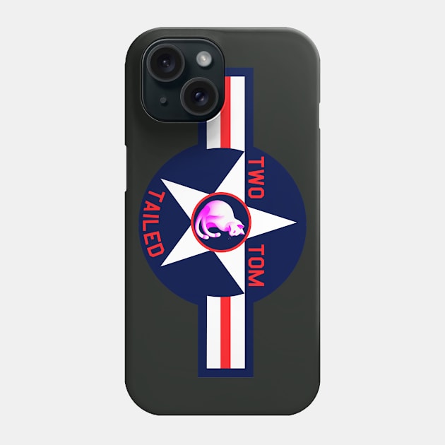 Two Tailed Tom - - Blue USAF - - Tagged Phone Case by Two Tailed Tom