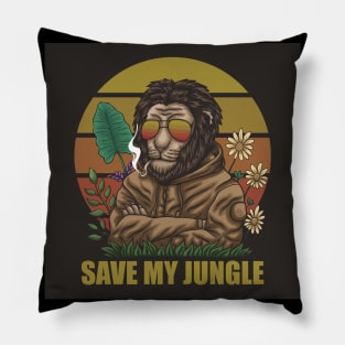 Jungle Life Lion Pillow