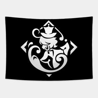 Genshin Impact Furina Emblem - White Tapestry