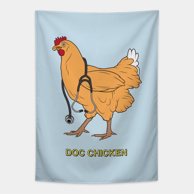 Doc Chicken Tapestry by Woah_Jonny