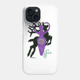 2013 Holiday ATC 16 - Stag and Goddess Phone Case