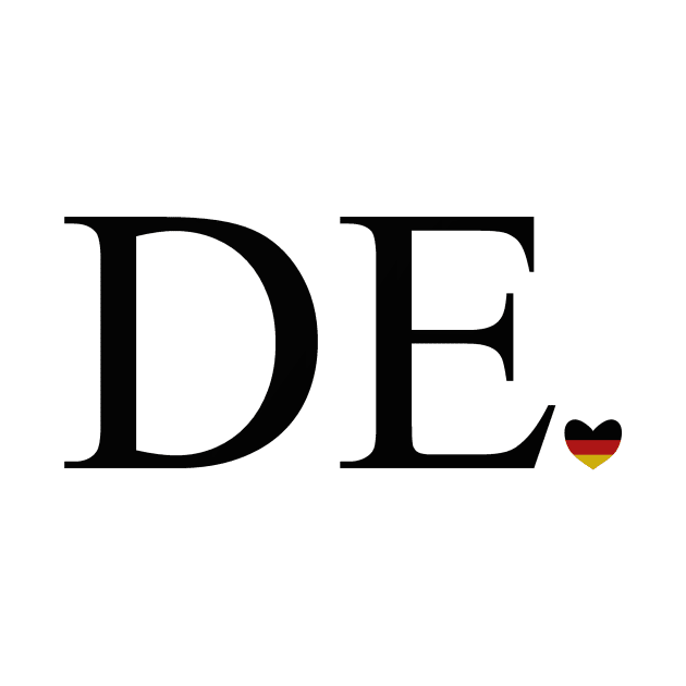 DE with German Flag Heart by PandLCreations