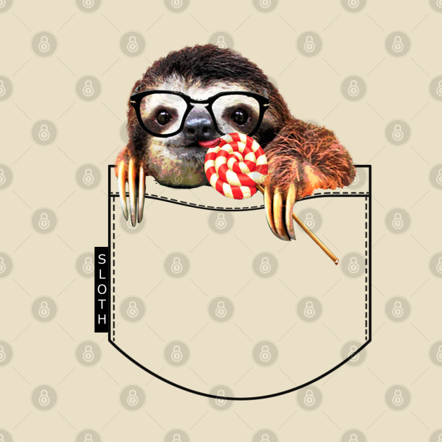 Sweet Sloth in your pocket by Collagedream