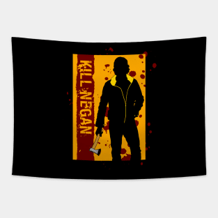 Zombie Killer Action Movie Mashup Gift For Zombie Fans Tapestry