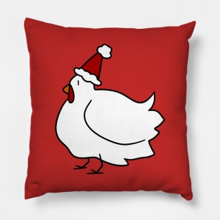 Santa Hat Chicken Pillow