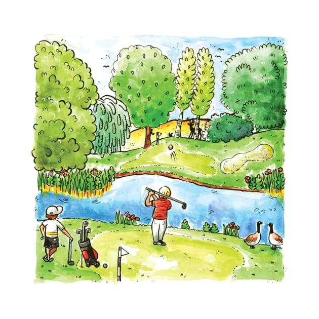 Golf by Vicky Kuhn Illustration