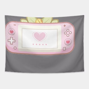 Cute Cozy Pink Light Gaming Console Tapestry