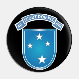 48th Infantry Scout Dog Plt Tab w 23rd ID SSI Pin