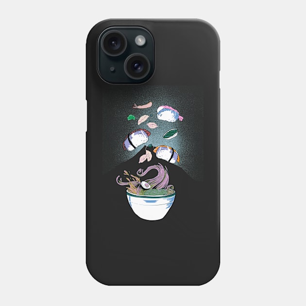 Sushi - all you can eat - strange - black version Phone Case by Uwaki