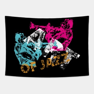 Art of Jazz Urban Modern Style Theme Tapestry