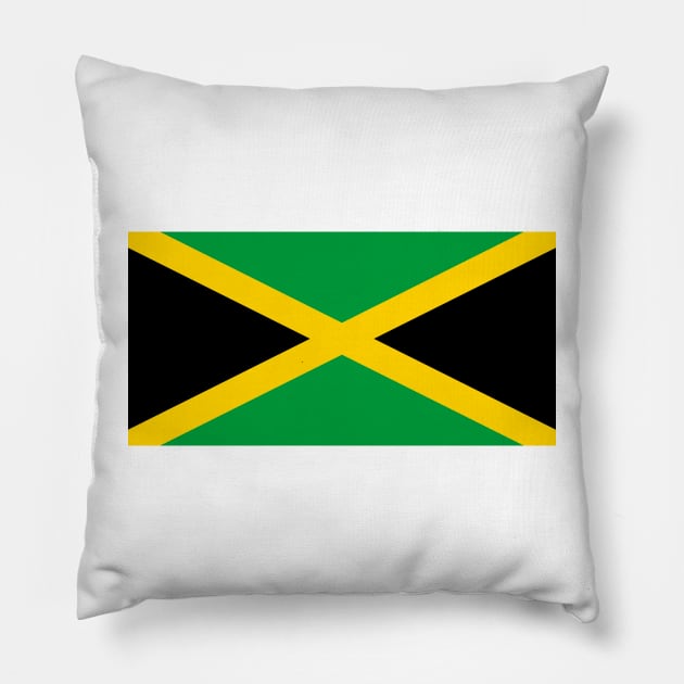 Jamaica National Flag Pillow by Culture-Factory