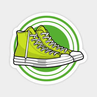 Bright Green Skate Sneaker Magnet