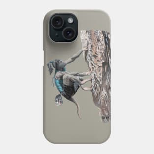 Extreme Sport Woman Climber Free Climbing Phone Case