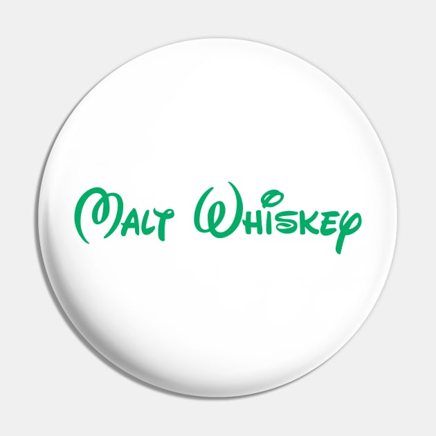 Malt Whiskey (green) Pin by Brightfeather