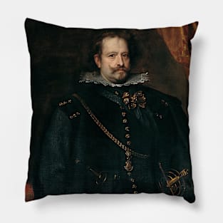 Diego de Mexia, Marquess of Leganes by Anthony van Dyck Pillow