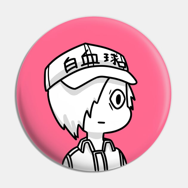 White blood cell Pin by Oricca