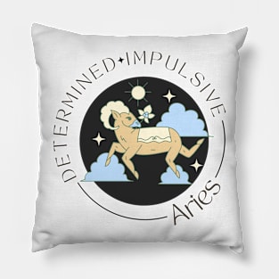 Aries Zodiac Sign Pillow