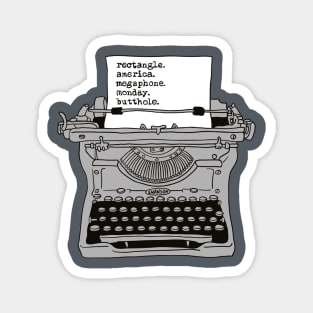 Ron Swanson Typewriter Magnet