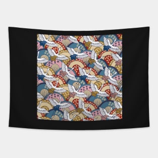 Japanese crane pattern Tapestry