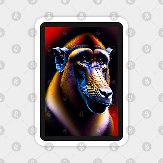 Baboon Magnet by ArtShare