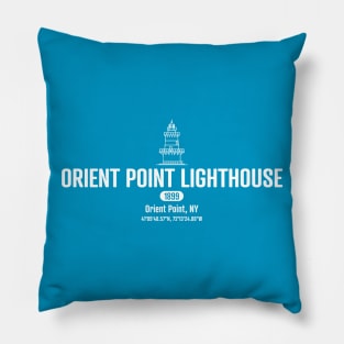 Orient Point Lighthouse Pillow