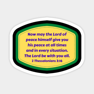 Bible Verse 2 Thessalonians 3:16 Magnet