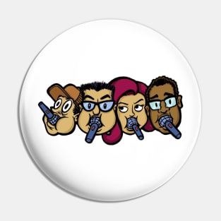 4 Faces Pin