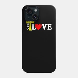 Christian Design God Is Love Phone Case