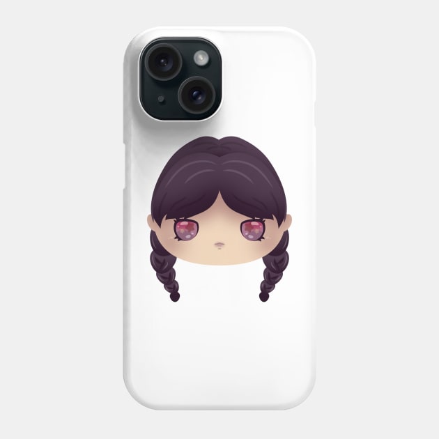 Cute Chibi Wednesday Phone Case by cSprinkleArt