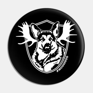 Simply Moosedog (single sided print) Pin