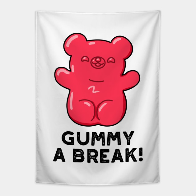 Gummy A Bread Cute Candy Pun Tapestry by punnybone