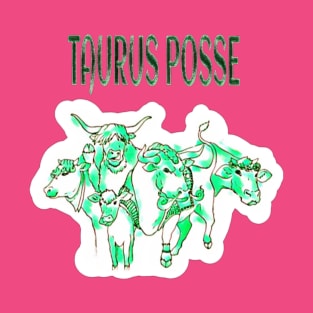 Taurus Posse - Emerald Herd - Back T-Shirt