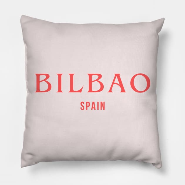 Bilbao Spain Pillow by yourstruly