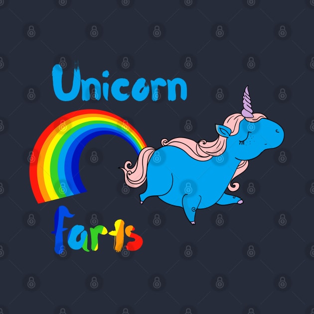 Rainbows: Unicorn Farts - Mythical Magical Horse Horn by PozureTees108