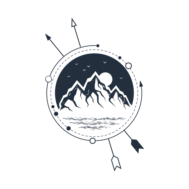 Mountains. Geometric Style by SlothAstronaut