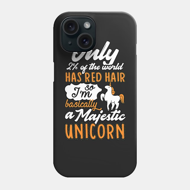 Red Hair Don't Care Phone Case by KsuAnn