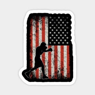 USA Flag Boxing Magnet