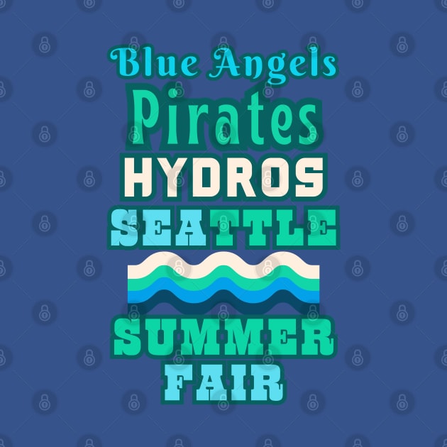 RETRO SUMMER 2023 SEATTLE SEAFAIR FUN. Blue Angels, Hydros, Parades, Pirates and More! by SwagOMart