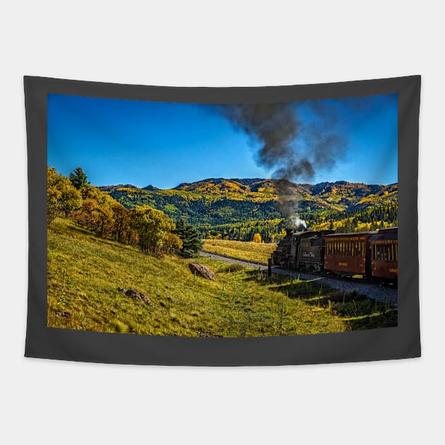 Cumbres and Toltec Narrow Gauge Railroad Route Tapestry by Gestalt Imagery