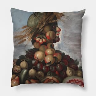 Autumn by Style of Giuseppe Arcimboldo Pillow