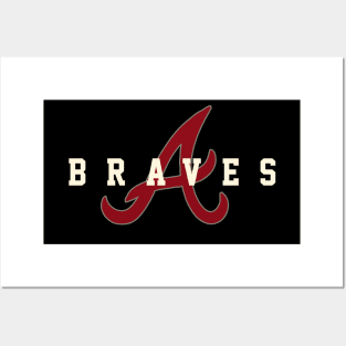 Vintage Atlanta Braves Poster_Baseball Posters_Atlanta Art