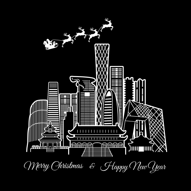 Merry Christmas Happy New Year Beijing by travel2xplanet