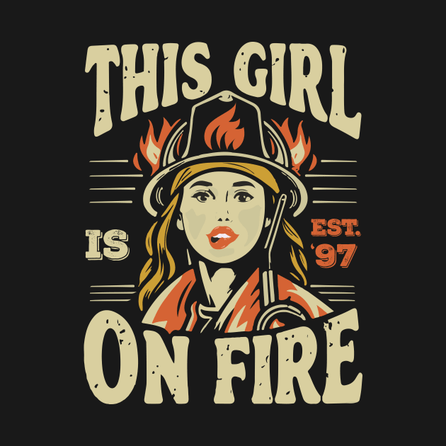 Fierce Firefighter Beauty Girl 97 by ArtMichalS