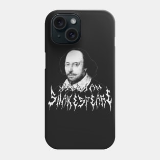 William Shakespeare Metal (black and white) Phone Case