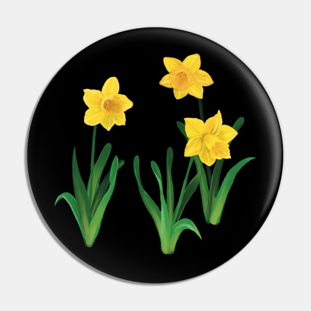 Daffodils Pin by Designs by Twilight